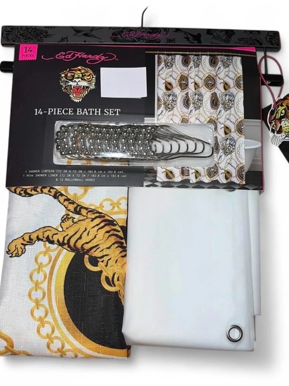 Ed Hardy Shower curtain set